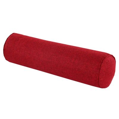 Aowufan Solid Color Round Neck Pillow Candy Pillow Long Leg Pad Foot Pillow Throw Pillow Cervical Pillow Cylindrical Sofa Cushion (Wine Red, 23.62"*5.9")