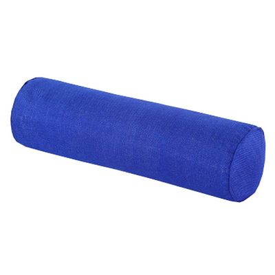Aowufan Solid Color Round Neck Pillow Candy Pillow Long Leg Pad Foot Pillow Throw Pillow Cervical Pillow Cylindrical Sofa Cushion (Dark Blue, 23.62"*5.9")