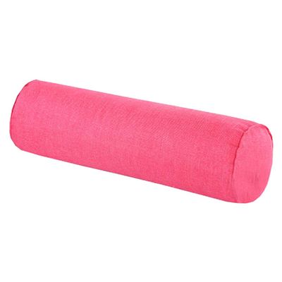 Aowufan Solid Color Round Neck Pillow Candy Pillow Long Leg Pad Foot Pillow Throw Pillow Cervical Pillow Cylindrical Sofa Cushion (Pink, 23.62"*5.9")