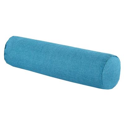 Aowufan Solid Color Round Neck Pillow Candy Pillow Long Leg Pad Foot Pillow Throw Pillow Cervical Pillow Cylindrical Sofa Cushion (Peacock Blue, 23.62"*5.9")