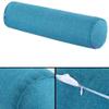 Aowufan Solid Color Round Neck Pillow Candy Pillow Long Leg Pad Foot Pillow Throw Pillow Cervical Pillow Cylindrical Sofa Cushion (Peacock Blue, 23.62"*5.9") view 2
