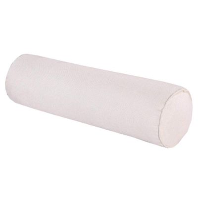 Aowufan Solid Color Round Neck Pillow Candy Pillow Long Leg Pad Foot Pillow Throw Pillow Cervical Pillow Cylindrical Sofa Cushion (Creamy-White, 23.62"*5.9")