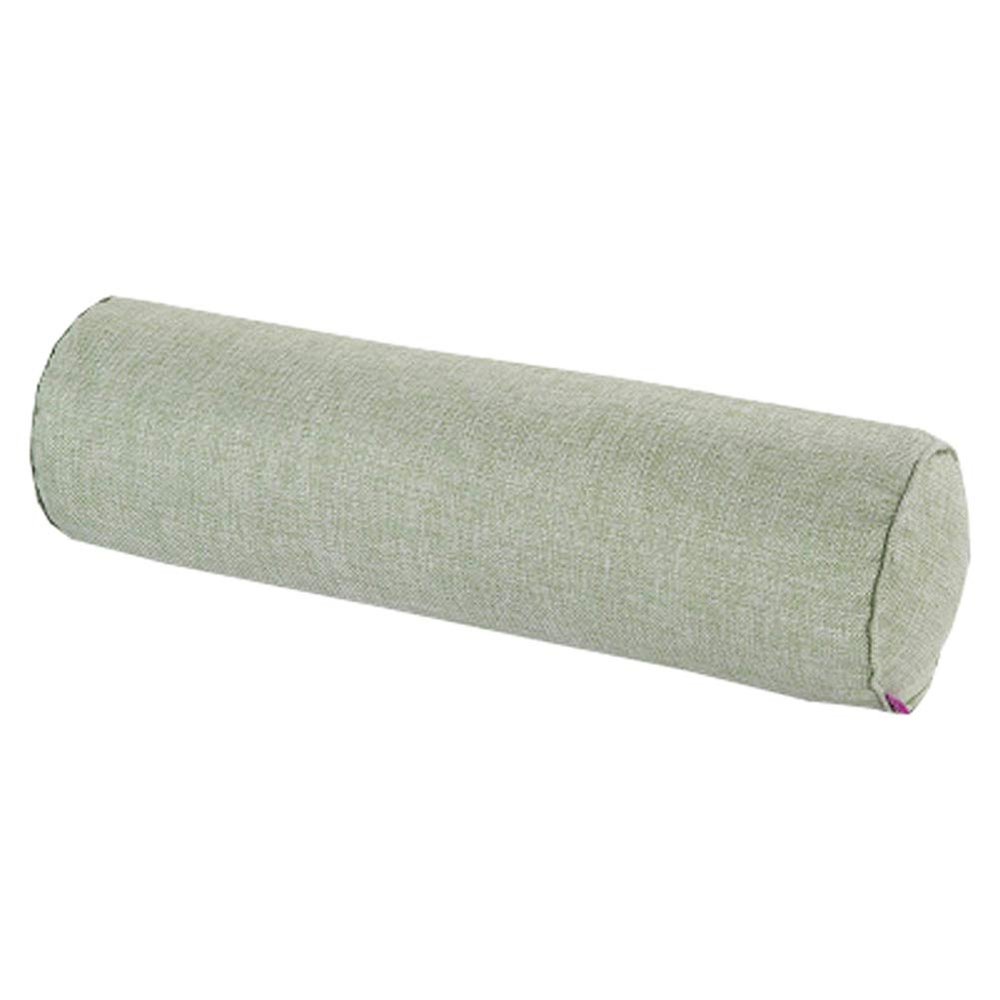 Aowufan Solid Color Round Neck Pillow Candy Pillow Long Leg Pad Foot Pillow Throw Pillow Cervical Pillow Cylindrical Sofa Cushion (Light Green, 23.62"*5.9")