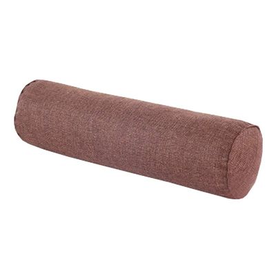 Aowufan Solid Color Round Neck Pillow Candy Pillow Long Leg Pad Foot Pillow Throw Pillow Cervical Pillow Cylindrical Sofa Cushion (Brown, 23.62"*5.9")