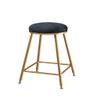 17.7'' Stool Gold Rustic Bar Stools -Counter Height Stools 440lb Capacity Velvet Cushion Metal Stool Chair Stackable view 1