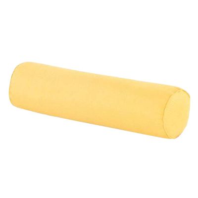 Aowufan Solid Color Round Neck Pillow Candy Pillow Long Leg Pad Foot Pillow Throw Pillow Cervical Pillow Cylindrical Sofa Cushion (Yellow, 23.62"*5.9")