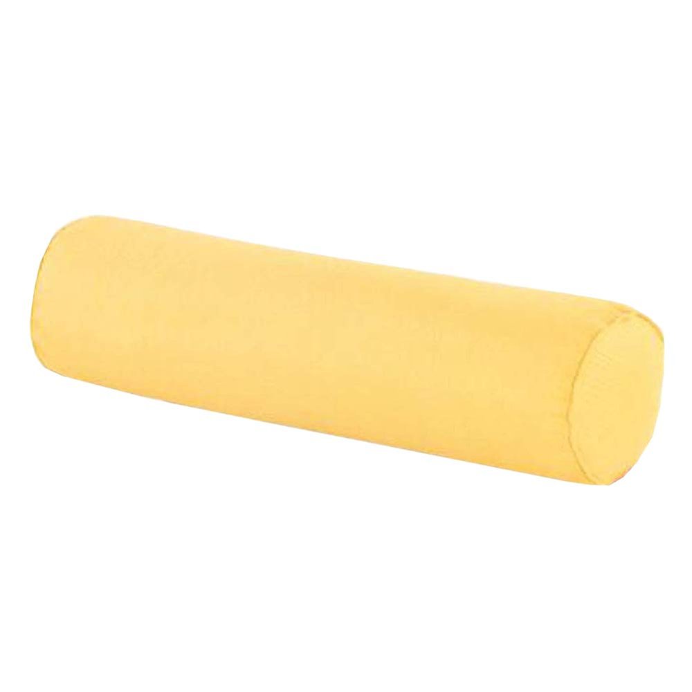 Aowufan Solid Color Round Neck Pillow Candy Pillow Long Leg Pad Foot Pillow Throw Pillow Cervical Pillow Cylindrical Sofa Cushion (Yellow, 23.62"*5.9")