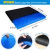 Helishy Extra Large Gel Seat Cushion, 17x17inch Double Thick Egg Gel Cushion for Pressure Pain Relief, Breathable Wheelchair Cushion Chair Pads for Car Seat Office Chair (Blue) view 3