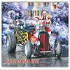 Santas Hot Rod Metal Christmas Holiday Metal Sign By Artist Bob Kramer 1218 view 1