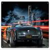 1956 Corvette Cruisin The HWY Classic Car Metal Sign by Artist Bob Kramer 1218 view 1