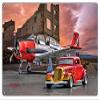T28 Aircraft Classic Hot Rod Metal Sign by Artist Bob Kramer 1218 view 1