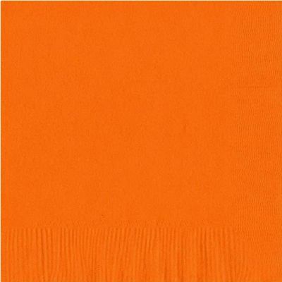 100 2-Ply Luncheon Personalized Napkins (Orange)
