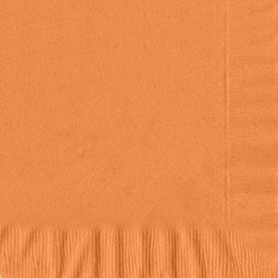 100 2-Ply Luncheon Personalized Napkins (Pumpkin Spice Orange)
