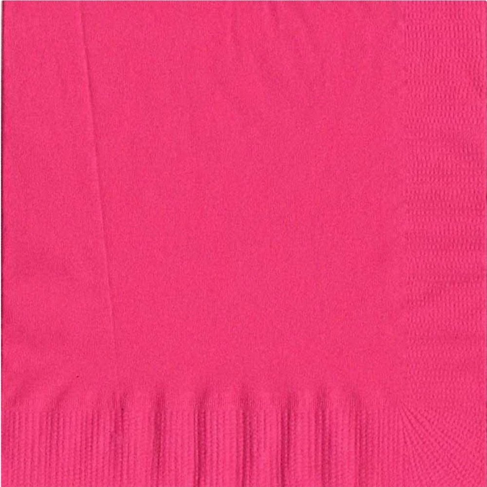 100 2-Ply Luncheon Personalized Napkins (Hot Pink)
