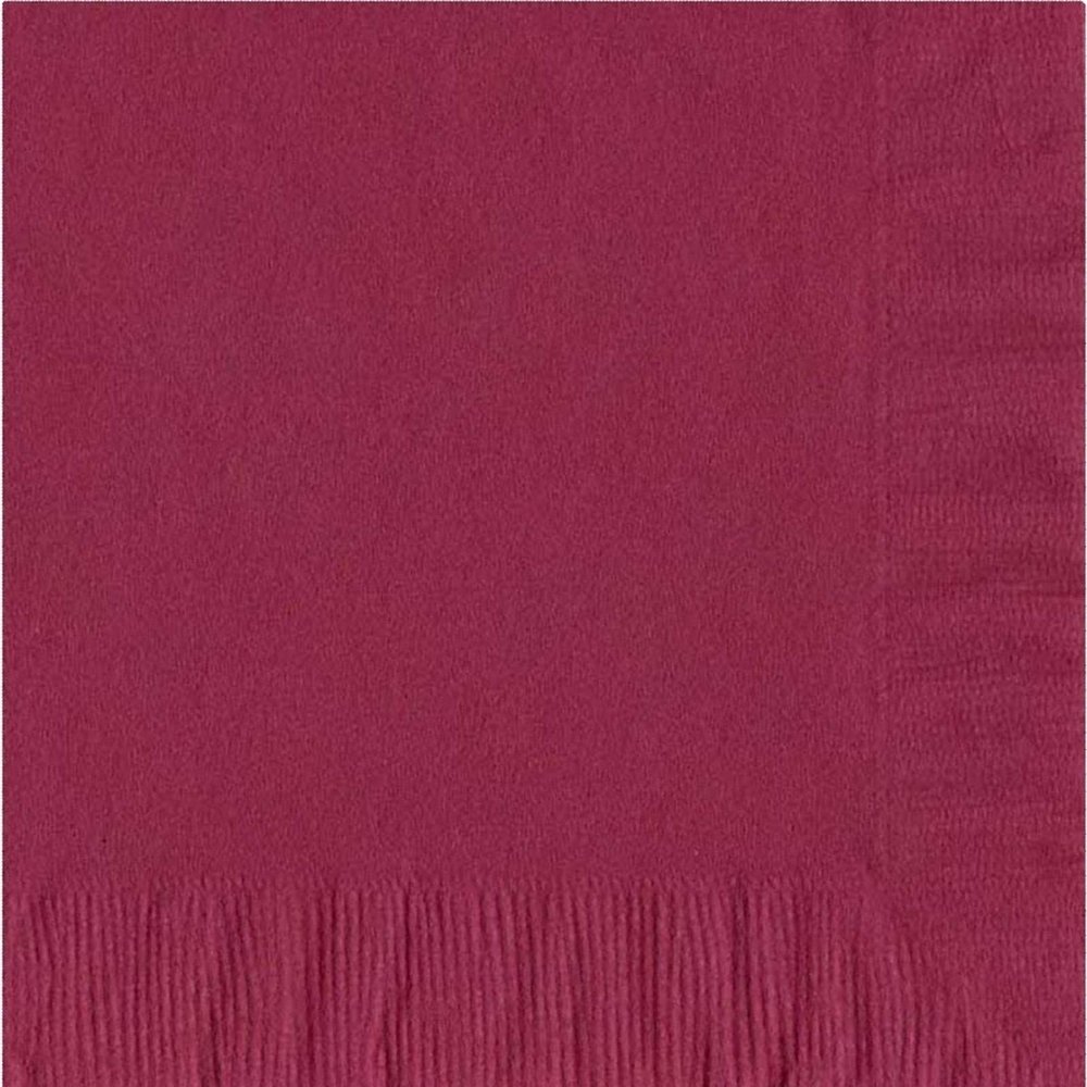 100 2-Ply Luncheon Personalized Napkins (Burgundy)