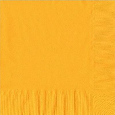 100 2-Ply Luncheon Personalized Napkins (Harvest Yellow)