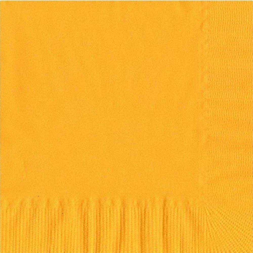 100 2-Ply Luncheon Personalized Napkins (Harvest Yellow)