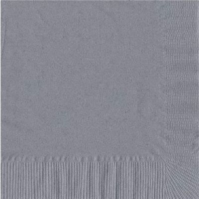 100 2-Ply Luncheon Personalized Napkins (Silver)