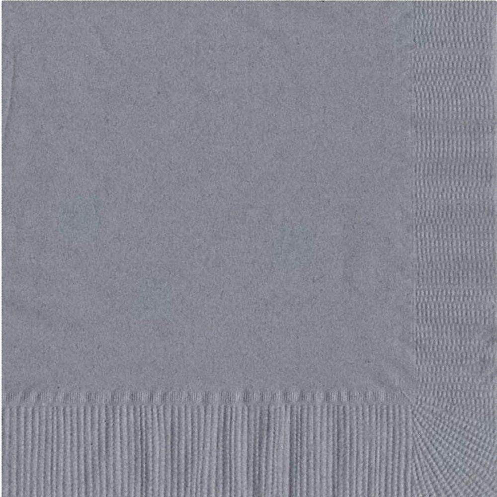 100 2-Ply Luncheon Personalized Napkins (Silver)