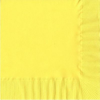 100 2-Ply Luncheon Personalized Napkins (Yellow)
