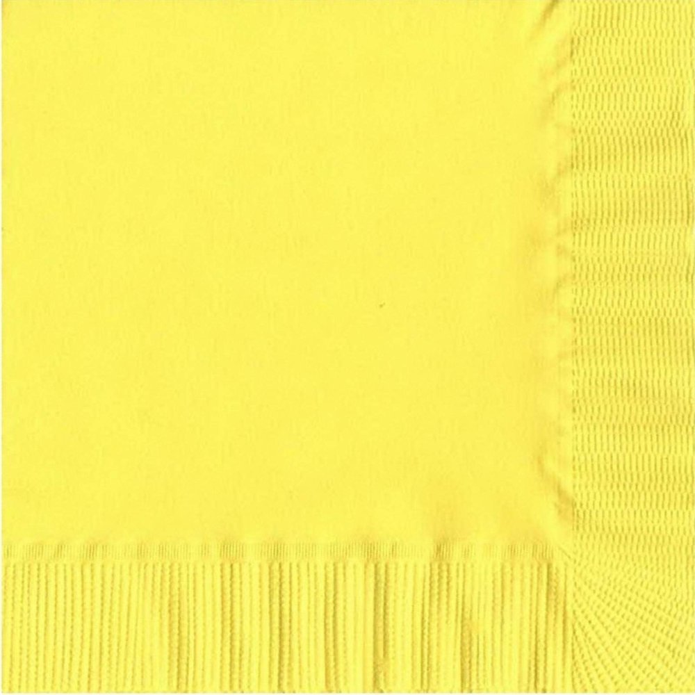 100 2-Ply Luncheon Personalized Napkins (Yellow)