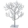 SilksAreForever 32" Hx24 W Glittered Artificial Twig Tree w/Stand -Silver (Pack of 2) view 1