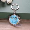 12 PCS Baby Shower Keychain Party Favor -Blue Stork Design Mini Compact Keychain view 2