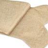 Malier New Linen Large Christmas Stocking for Dogs Cats Pets Jute Natural Burlap Dog Bone Shape Hanging Dog Christmas Stocking view 2