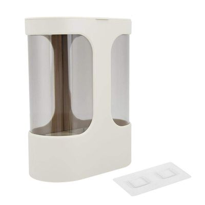 Fdit Wall Mounted Transparent Cup Dispenser Paper Cup Holder with Anti-Dust Cover Automatic Cup Storage Rack Shelf (1#)