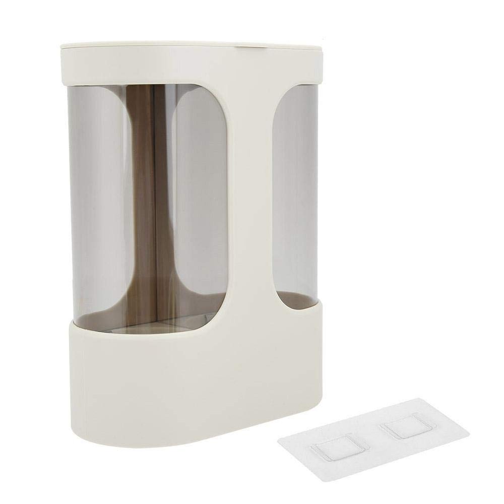 Fdit Wall Mounted Transparent Cup Dispenser Paper Cup Holder with Anti-Dust Cover Automatic Cup Storage Rack Shelf (1#)