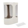 Fdit Wall Mounted Transparent Cup Dispenser Paper Cup Holder with Anti-Dust Cover Automatic Cup Storage Rack Shelf (1#) view 1