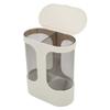 Fdit Wall Mounted Transparent Cup Dispenser Paper Cup Holder with Anti-Dust Cover Automatic Cup Storage Rack Shelf (1#) view 4