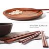 10 Pairs Wooden Chopsticks Reusable Chop Sticks Dishwasher Safe Chinese Wooden Chopsticks Handmade Chopstick Natural Health for Cooking Eating Restaurants ,Korean & Japaness Style,Portable Long Brown view 2