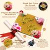 GRADWYSE Gold Glitter Graduation Cap Topper with Flowers, Graduation Cap Decorations, Class of 2025 Grad Cap Topper, for I Know The Plans I Have for You view 3