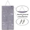 AROUY Sunglasses Organizer Storage, Hanging Dust Proof Wall Pocket Glasses Organizer - 16 Felt Slots Sunglass Organizers Holder with Metal Hook and Sturdy Rope (Gray, Dust Proof) view 3