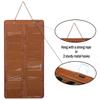 AROUY Sunglasses Organizer Storage, Hanging Dust Proof Wall Pocket Glasses Organizer - 16 Felt Slots Sunglass Organizers Holder with Metal Hook and Sturdy Rope (Brown, Dust Proof) view 3