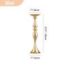 2 Pcs Versatile Wedding Metal Flower Arrangement Rack, Candle Holder Stand Set Candlelabra for Wedding Party Dinner Centerpiece Event Restaurant Hotel Decoration (Gold, 23.6" H) view 4