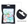 Boao 100 Pieces Resealable Foil Food Storage Bags with Clear Window Coffee Beans Candy Packaging Pouch for Food Small Business Supplies for Jewelry Self Sealed Storage Bags(4 x 6 Inch,Black) view 3