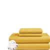 Rv Short Queen Size Sheet Set - 4 Piece - Hotel Luxury Bed Sheets- Easy- Fits (7-9" Inch) Deep Pocket 800-Thread Count 100% Egyptian Cotton ( Rv Short Queen - 60" X 75"- GOLD Solid) view 1