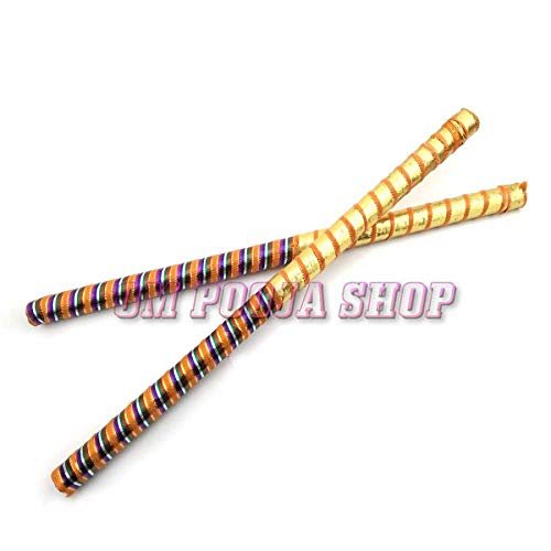 Designer Dandiya Sticks in Wood - Om Pooja Shop
