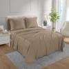 Olympic Queen Size Sheet Set - 4 Piece - Hotel Luxury Bed Sheets- Easy- Fits (7-9" Inch) Deep Pocket 800-Thread Count 100% Egyptian Cotton ( Olympic Queen - 66" X 80"- Taupe Solid) view 2