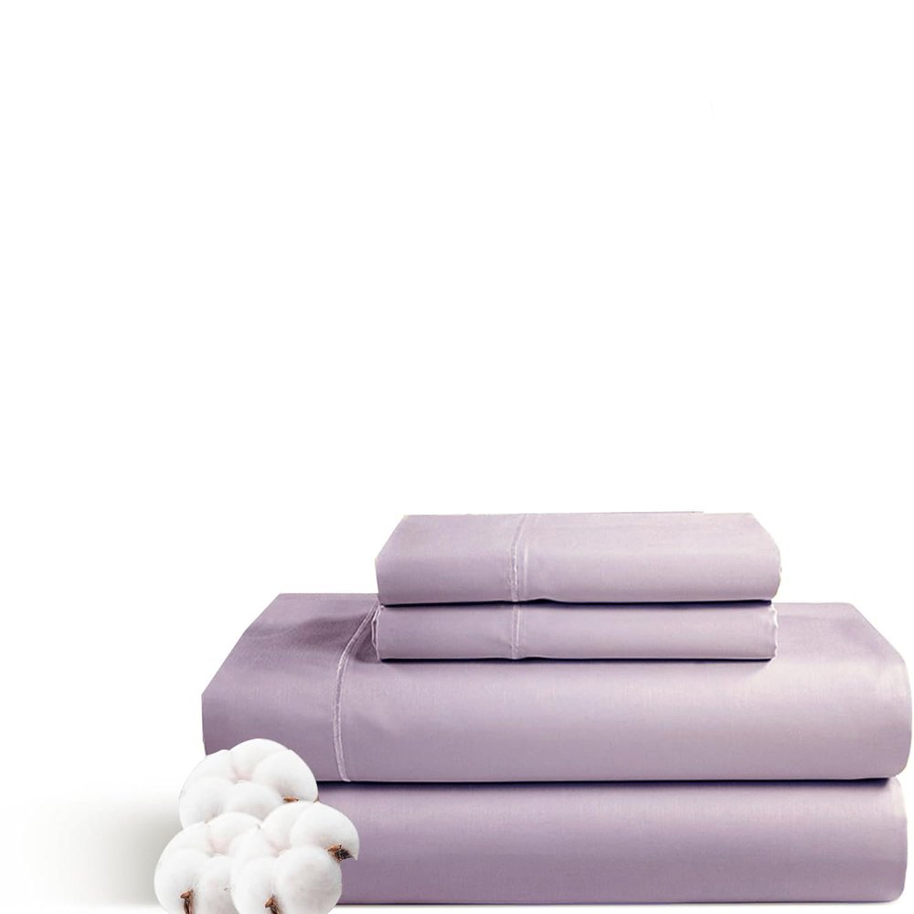 California Queen Size Sheet Set - 4 Piece - Hotel Luxury Bed Sheets- Easy- Fits (7-9" Inch) Deep Pocket 800-Thread Count 100% Egyptian Cotton ( California Queen - 60" X 84"- Lavender Solid)