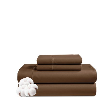 Rv Short Queen Size Sheet Set - 4 Piece - Hotel Luxury Bed Sheets- Easy- Fits (7-9" Inch) Deep Pocket 800-Thread Count 100% Egyptian Cotton ( Rv Short Queen - 60" X 75"- Chocolate Solid)