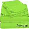 NICE LINEN BEDDING'S Queen Size Sheet Set - 4 Piece - Hotel Luxury Bed Sheets- Easy- Fits (7-9" Inch) Deep Pocket 800-Thread Count 100% Egyptian Cotton (Queen - 60" X 80"- Parrot Green Solid) view 1