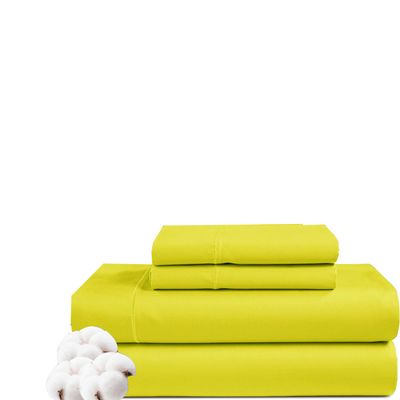 NICE LINEN BEDDING'S Queen Size Sheet Set - 4 Piece - Hotel Luxury Bed Sheets- Easy- Fits (7-9" Inch) Deep Pocket 800-Thread Count 100% Egyptian Cotton (Queen - 60" X 80"- Yellow Solid)
