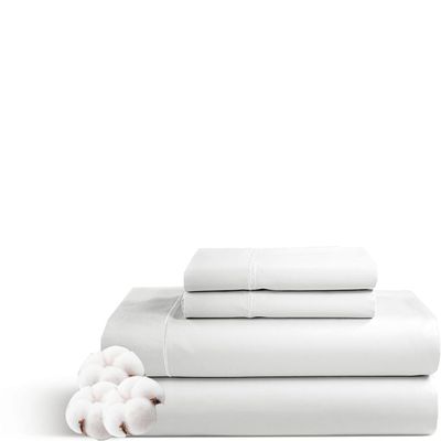 NICE LINEN BEDDING'S Queen Size Sheet Set - 4 Piece - Hotel Luxury Bed Sheets- Easy- Fits (7-9" Inch) Deep Pocket 800-Thread Count 100% Egyptian Cotton (Queen - 60" X 80"- White Solid)