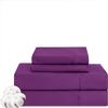Rv Short Queen Size Sheet Set - 4 Piece - Hotel Luxury Bed Sheets- Easy- Fits (7-9" Inch) Deep Pocket 800-Thread Count 100% Egyptian Cotton ( Rv Short Queen - 60" X 75"- Purple Solid) view 1
