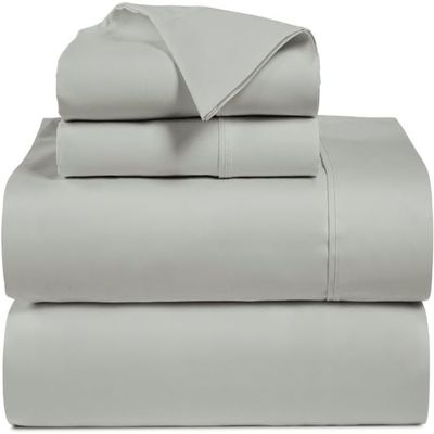 NICE LINEN BEDDING'S Queen Size Sheet Set - 4 Piece - Hotel Luxury Bed Sheets- Easy- Fits (7-9" Inch) Deep Pocket 800-Thread Count 100% Egyptian Cotton (Queen - 60" X 80"- Silver Grey Solid)