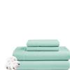 NICE LINEN BEDDING'S Olympic Queen Size Sheet Set - 4 Piece - Hotel Luxury Bed Sheets- Easy- Fits (7-9" Inch) Deep Pocket 800-Thread Count 100% Egyptian Cotton (Olympic Queen - 66" X 80"- Aqua Solid) view 1