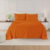 NICE LINEN BEDDING'S Queen Size Sheet Set - 4 Piece - Hotel Luxury Bed Sheets- Easy- Fits (7-9" Inch) Deep Pocket 800-Thread Count 100% Egyptian Cotton (Queen - 60" X 80"- Orange Solid) view 2